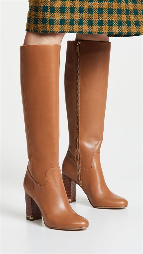 michael kors tall brown boots|michael kors wedge boots brown.